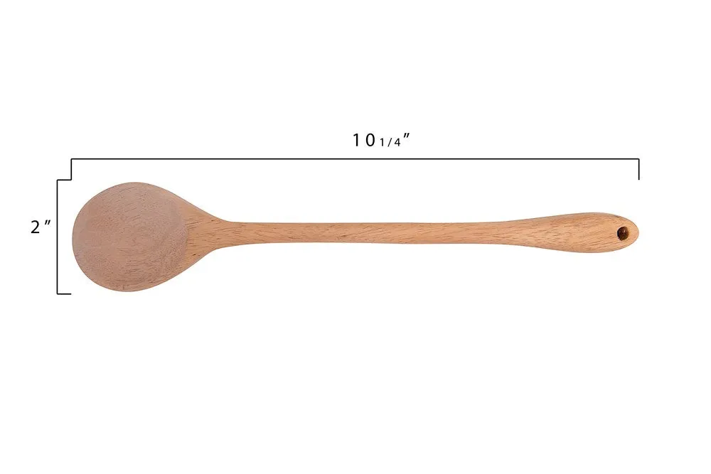 10" Mango Wood Hand-Carved Spoon