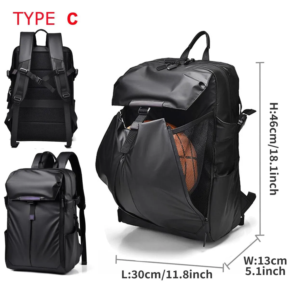 ACB5724 Cool Backpack - Expandable Waterproof  Laptop Bag