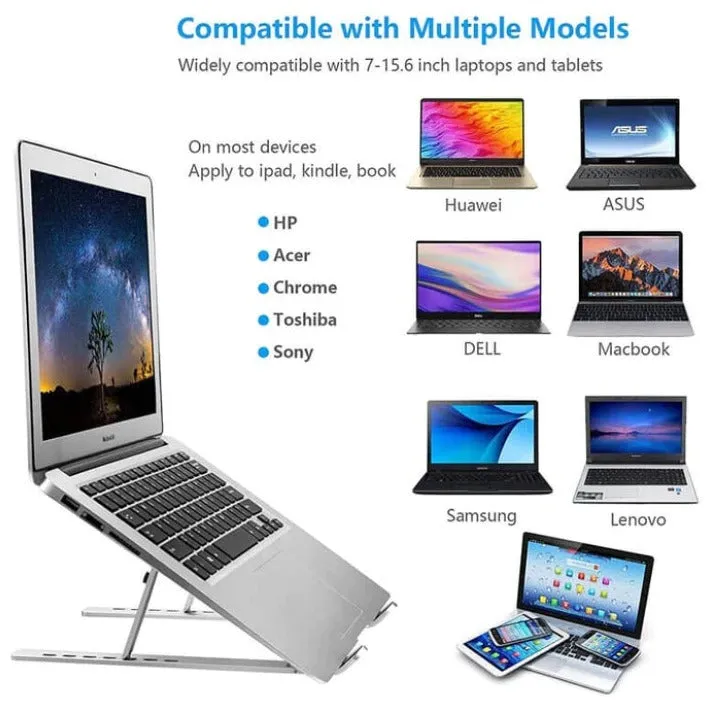 Aluminium Laptop Stand - Silver