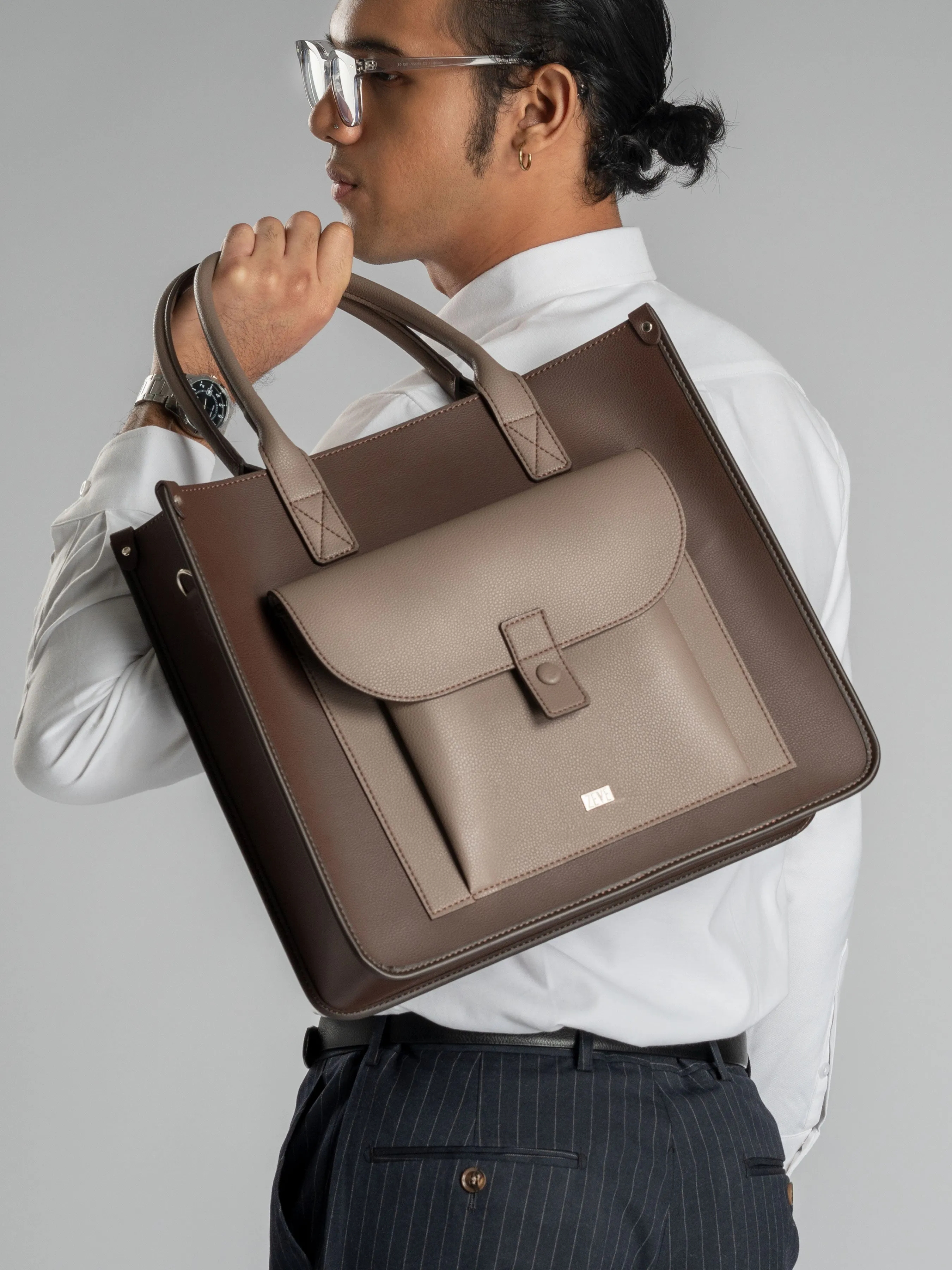 Ares Tote Bag - Cedar Brown