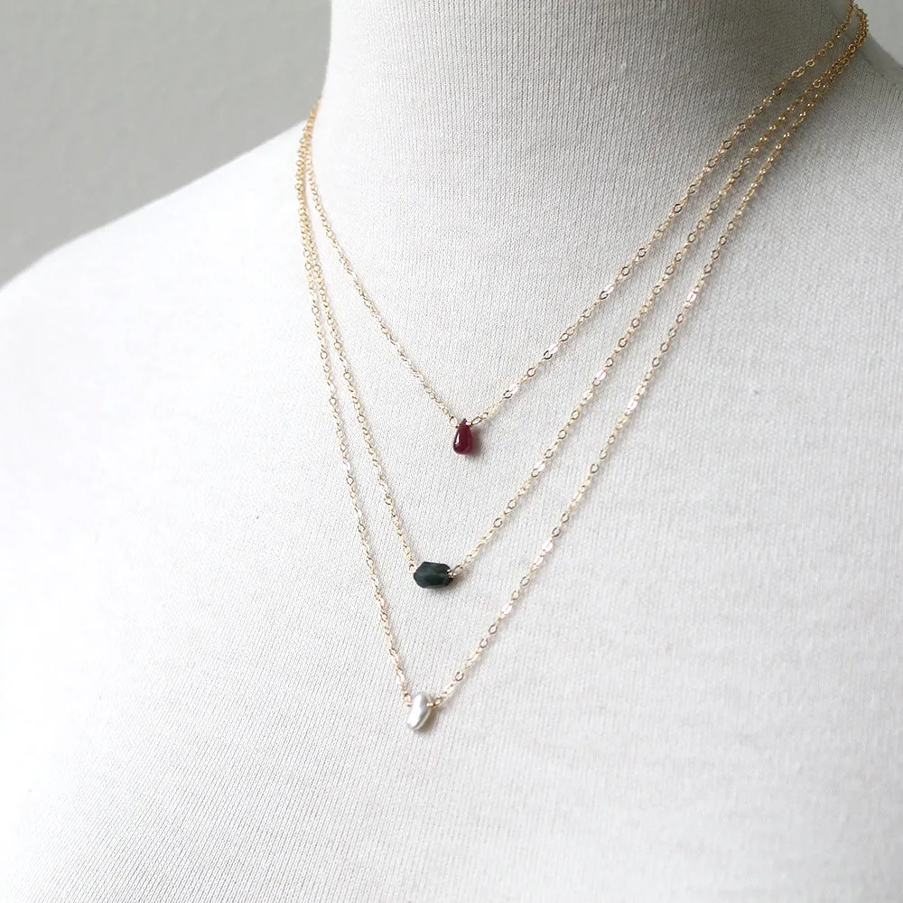 Birthstone Gem Necklaces - GF