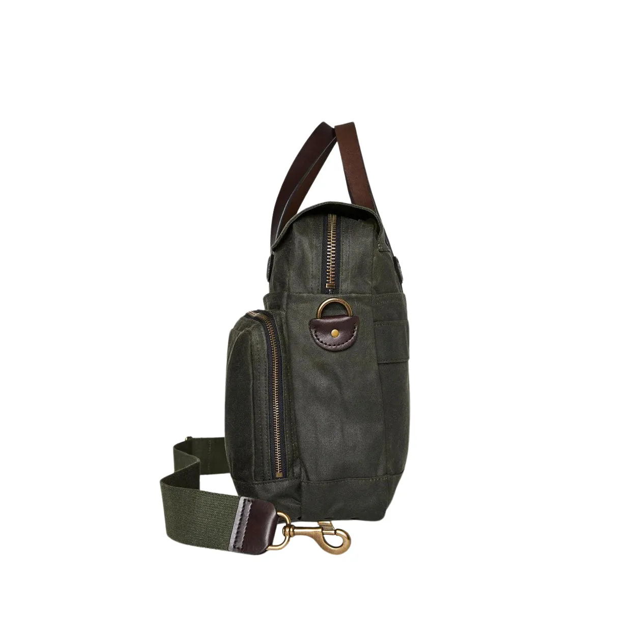 Borsa Filson 24 Ore Tin Cloth Briefcase Verde