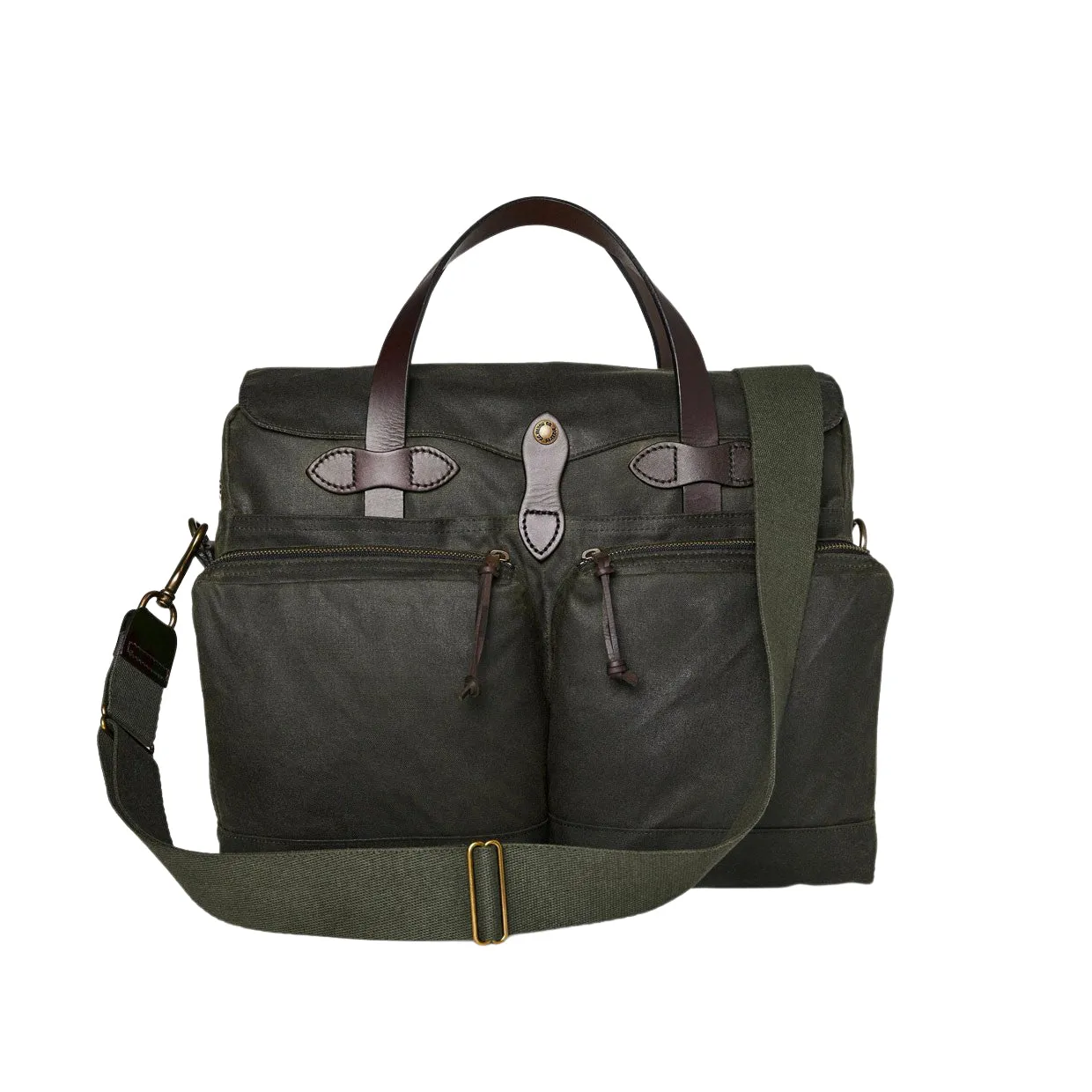 Borsa Filson 24 Ore Tin Cloth Briefcase Verde