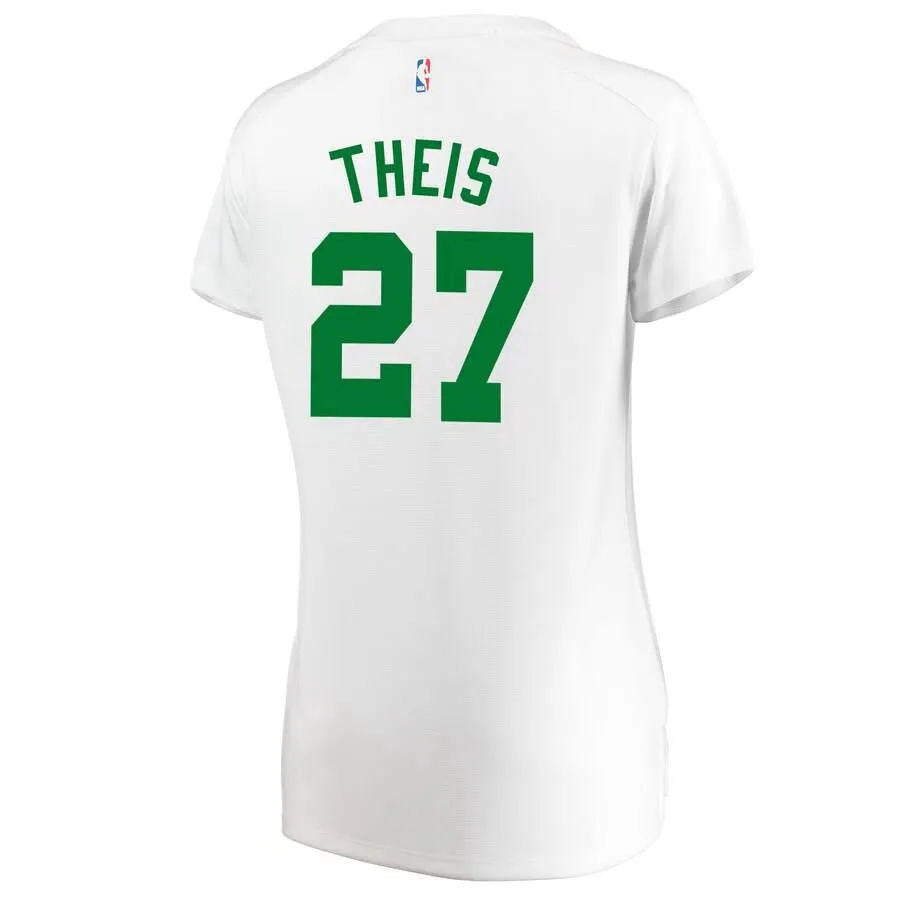 Boston Celtics Daniel Theis Fanatics Branded Fast Break Player Association Jersey Womens - White | Ireland T0183B0