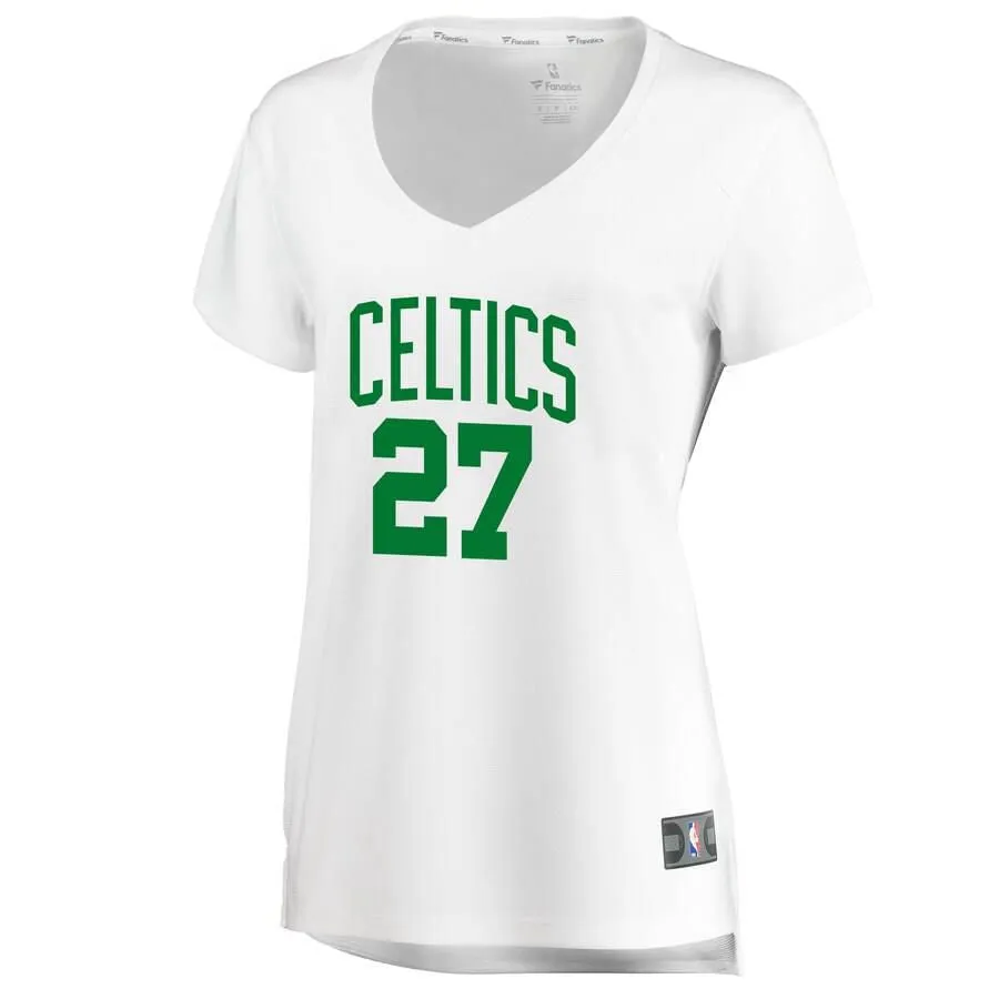 Boston Celtics Daniel Theis Fanatics Branded Fast Break Player Association Jersey Womens - White | Ireland T0183B0