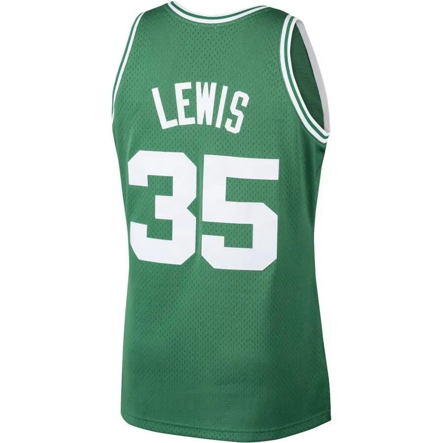 Boston Celtics Reggie Lewis Mitchell and Ness 1987-88 Hardwood Classics Swingman Player Jersey Mens - Green | Ireland T0927U6