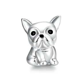 Boston Terrier Charm 925 Sterling Silver