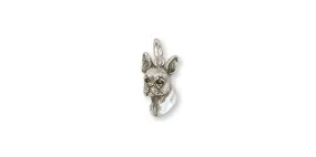 Boston Terrier Charm Jewelry Sterling Silver Handmade Dog Charm BT9-C