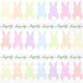 Bunnies In A Row Paper Cocktail Napkins