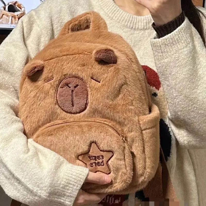 Capybara Plush Backpack - Lovesickdoe