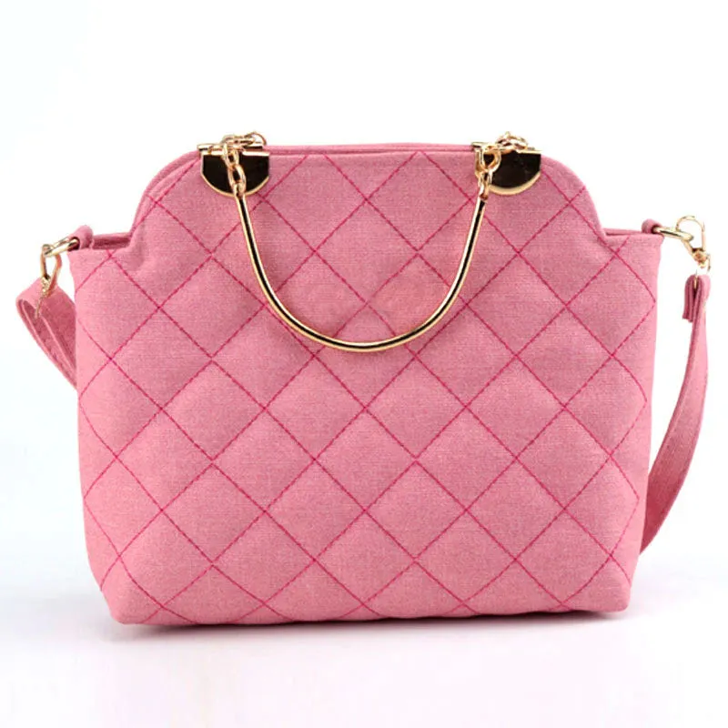 Ch Quilted Top Handle Shoulder Bag Purse