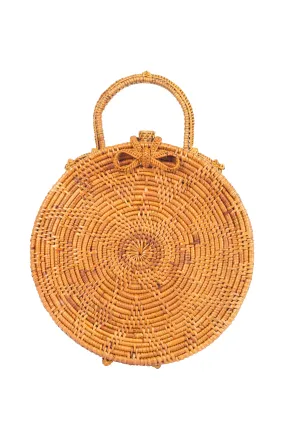 Chelsea Round Top Handle Basket Bag