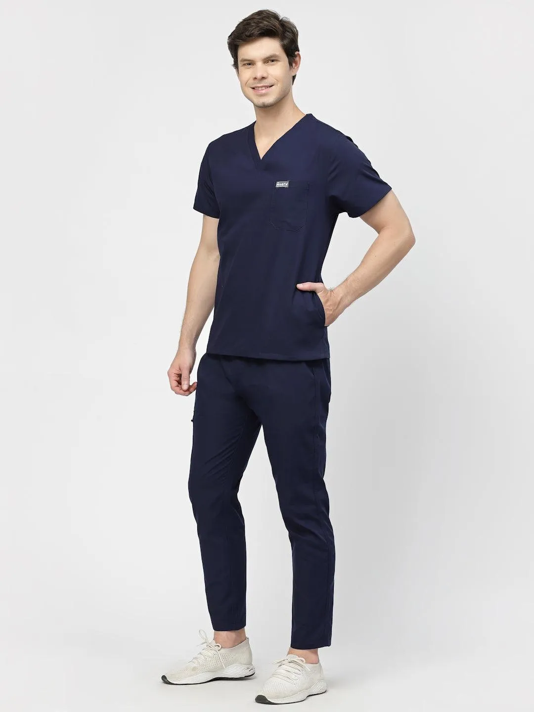 Classic Straight Pant Scrub - (Navy Blue) (Men's)