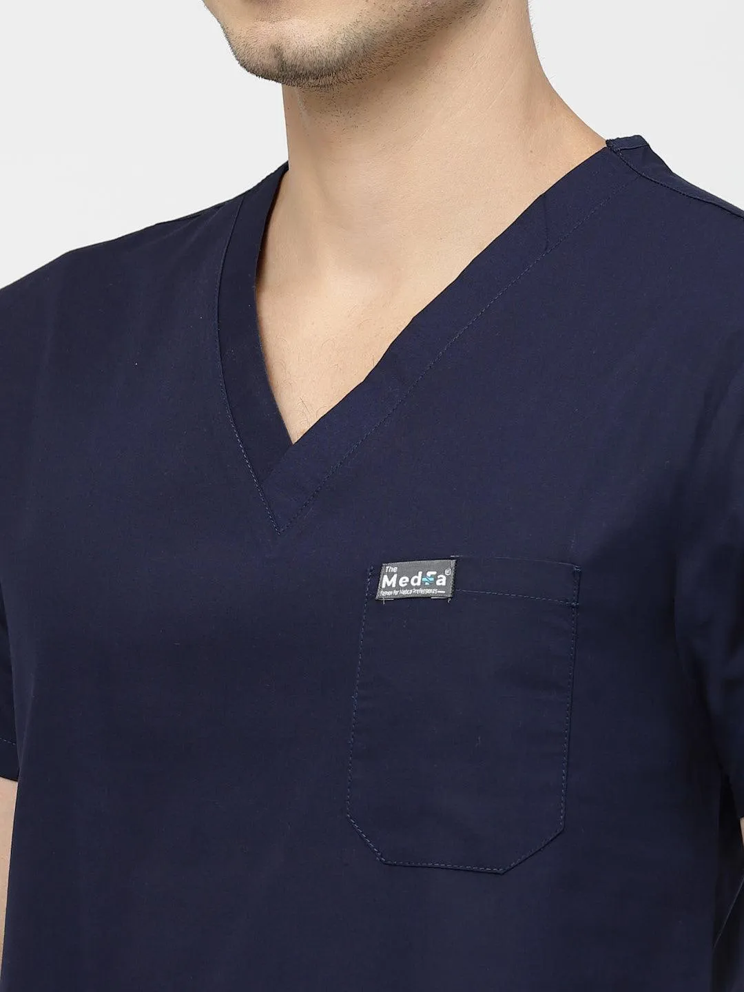 Classic Straight Pant Scrub - (Navy Blue) (Men's)