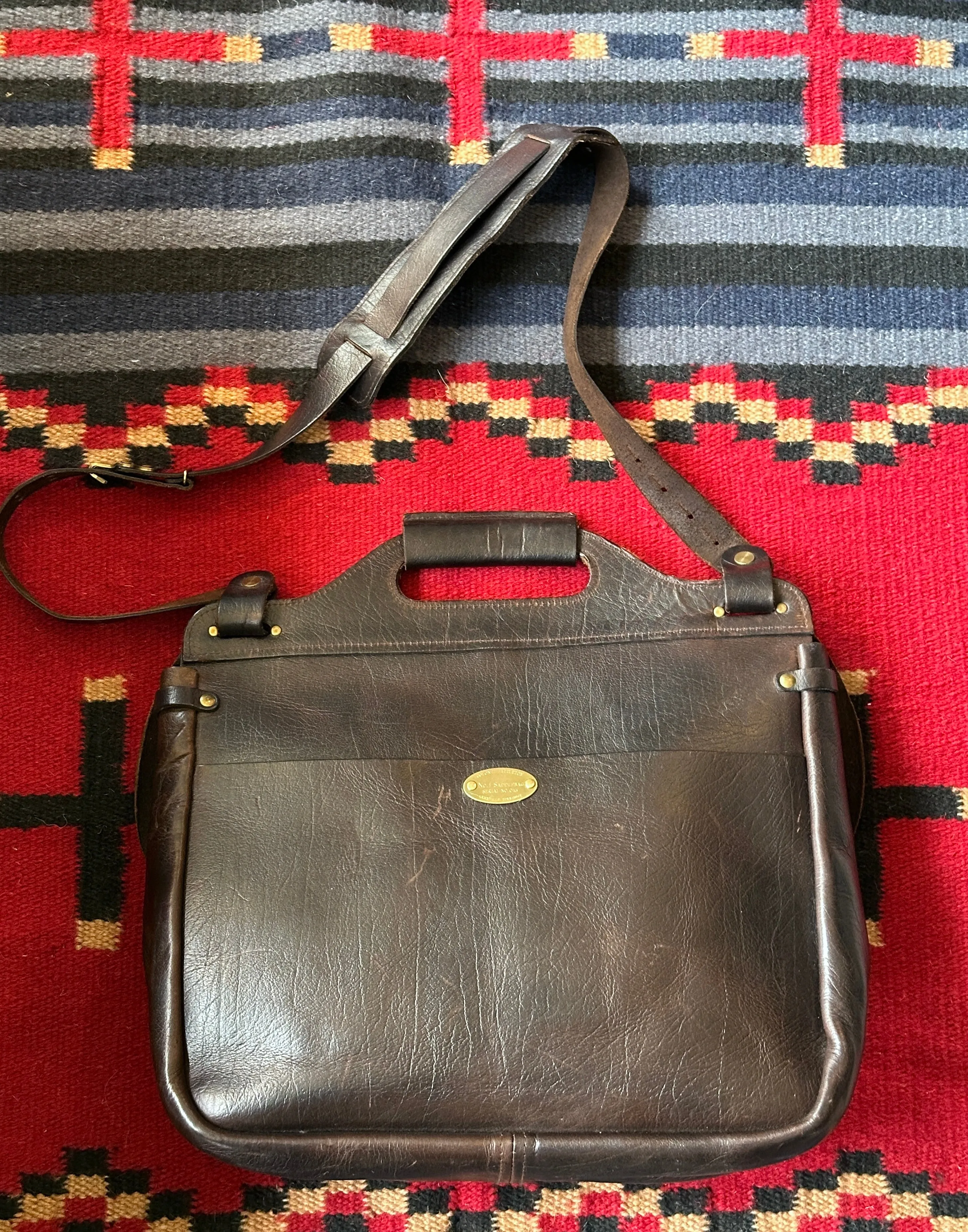 COLONEL LITTLETON No. 1 Saddlebag Steerhide Briefcase