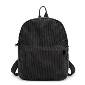 Corduroy Medium Size Schoolbag in 5 Colors