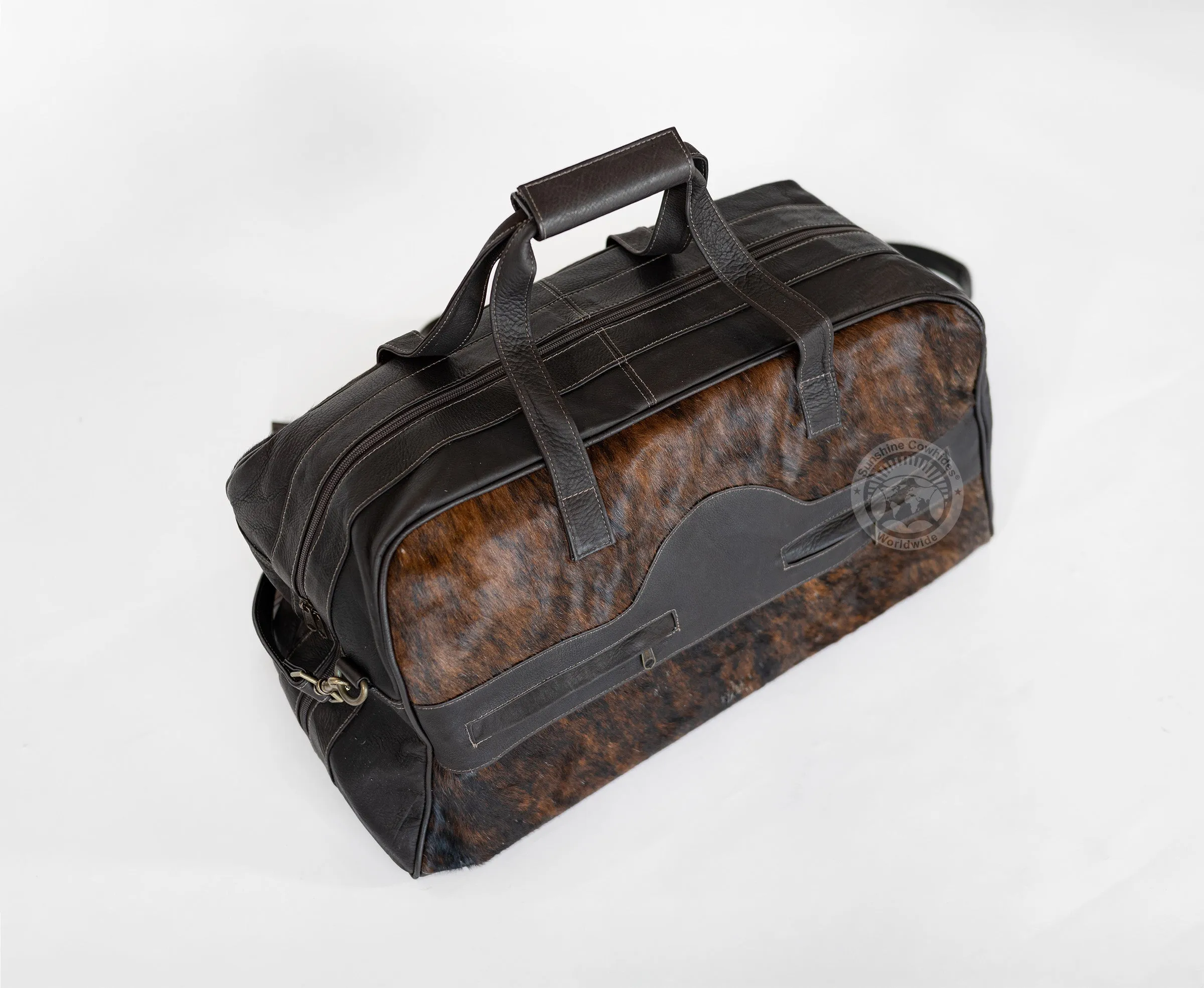 Cowhide Duffle Bag - Brindle