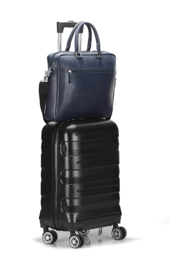 Cross Jasper Office Laptop Briefcase | Navy Blue