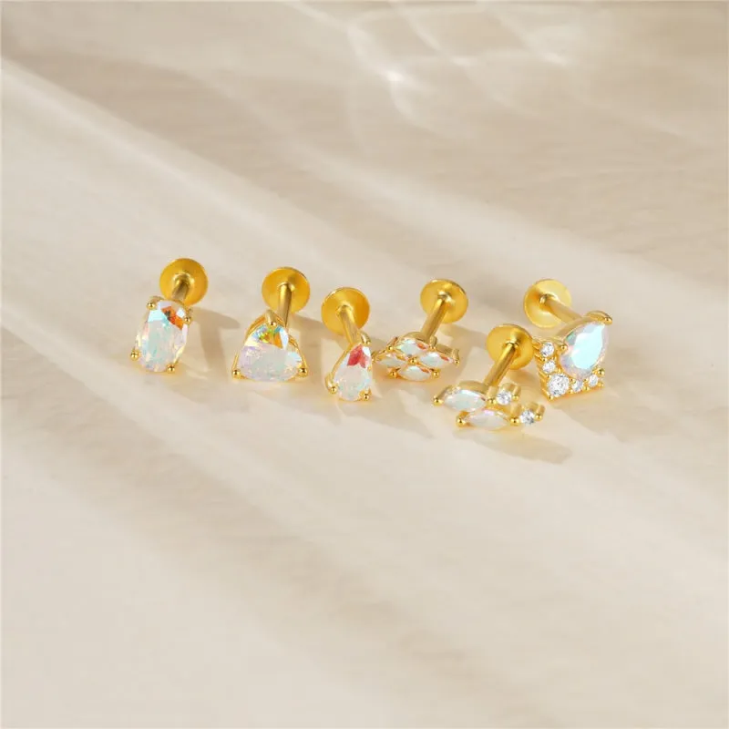 Cute Oval Flat Back Earrings