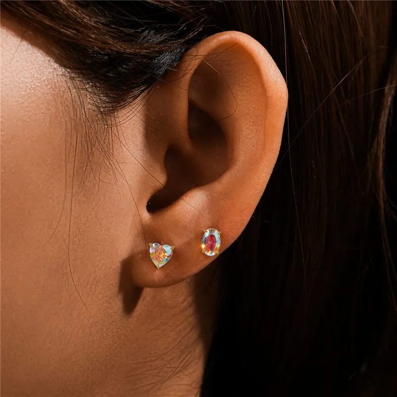 Cute Oval Flat Back Earrings