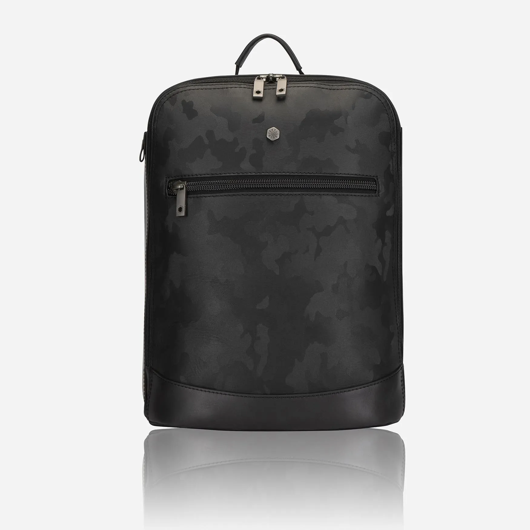 Double Compartment Backpack 41cm, Black Camo