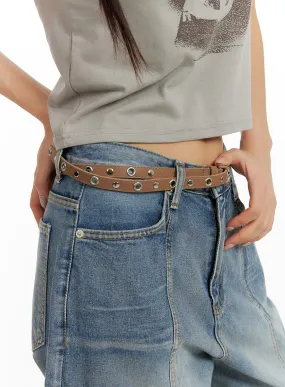 Eyelet Two-Strap Belt CF427