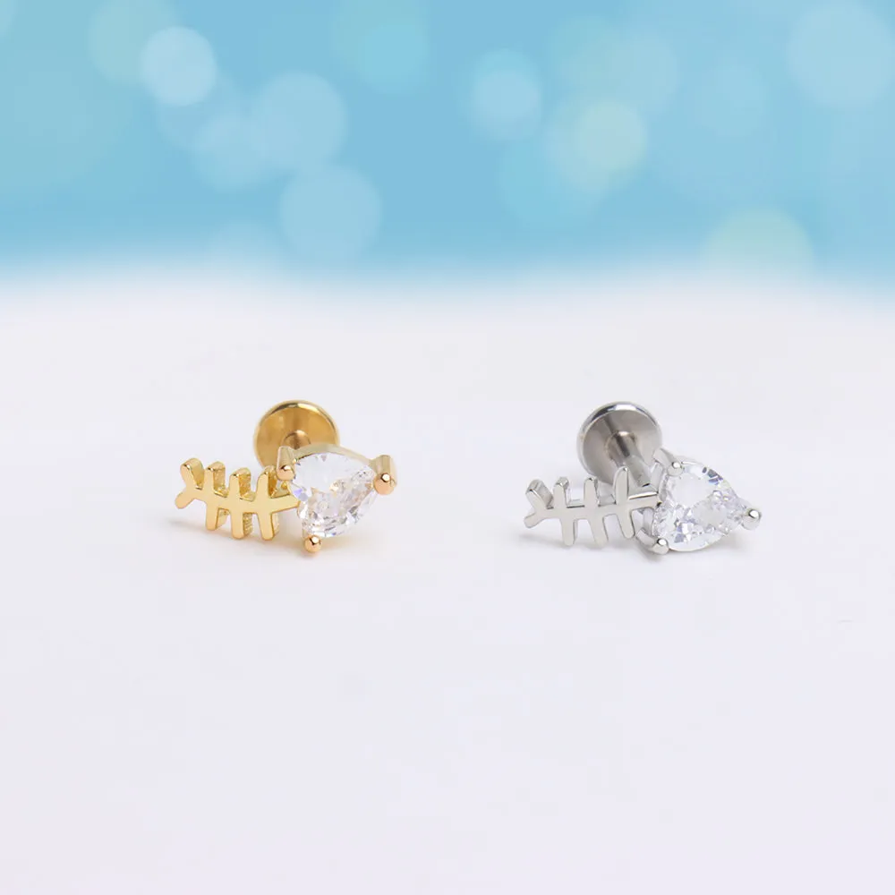 Fish Bone Stud