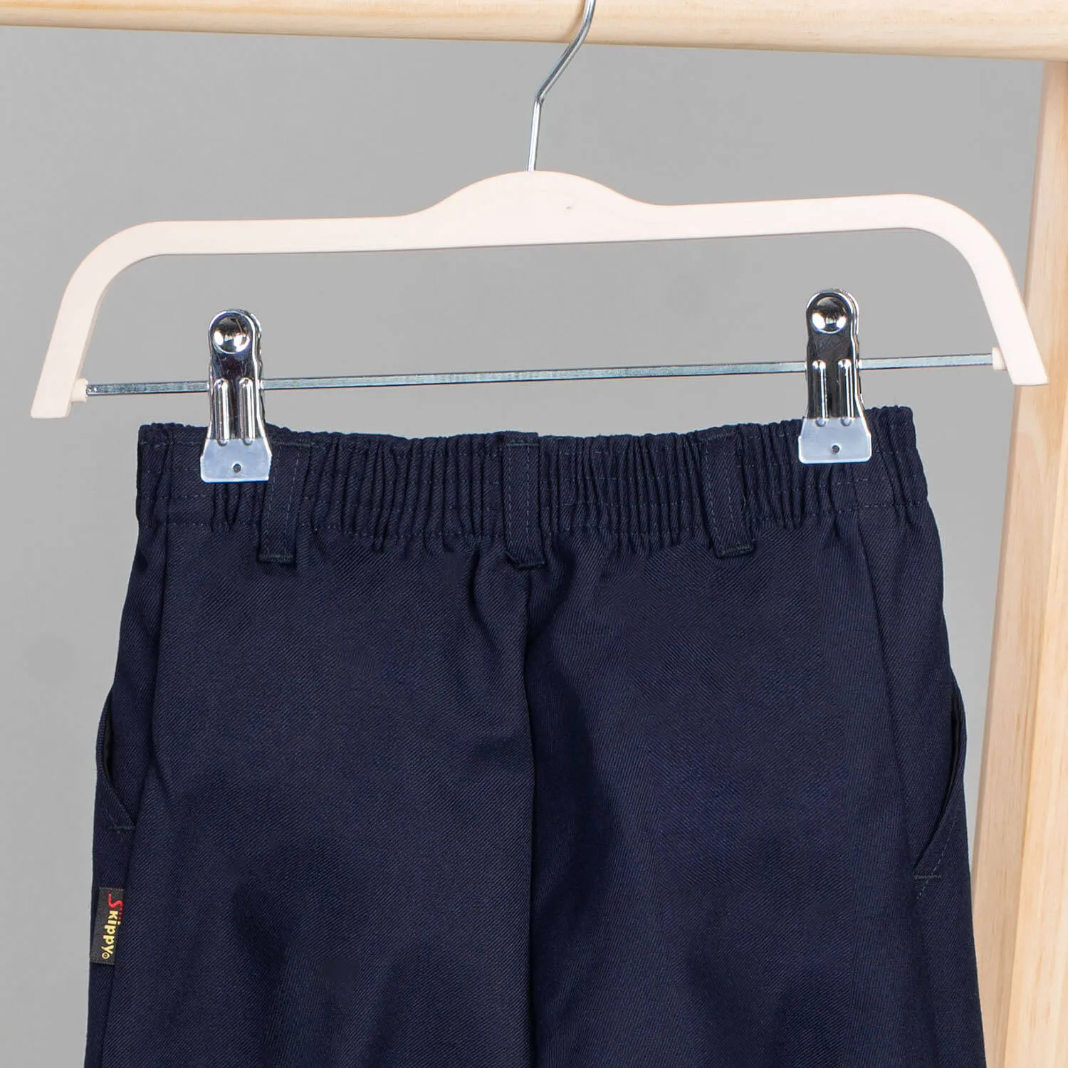 Full Elastic Slacks - Navy