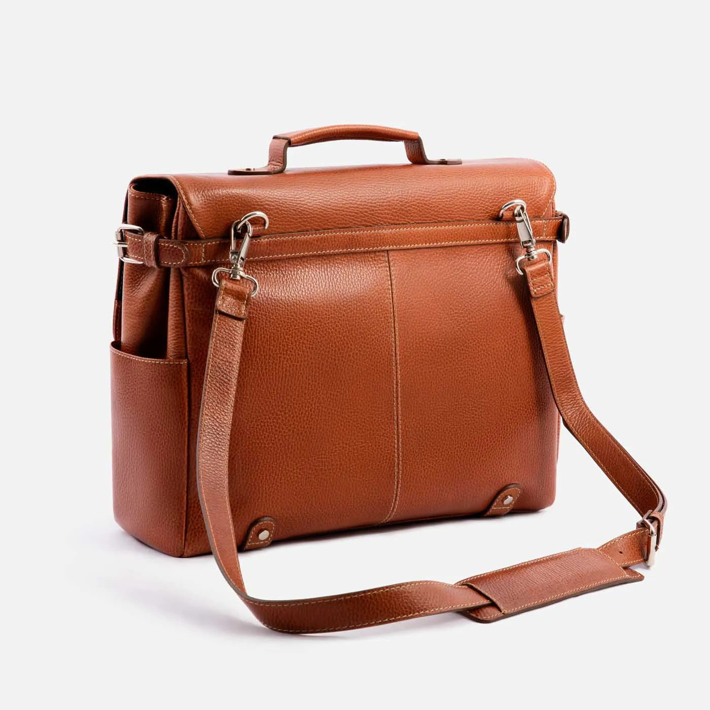 Gaston Messenger Bag - Pebbled - Men's