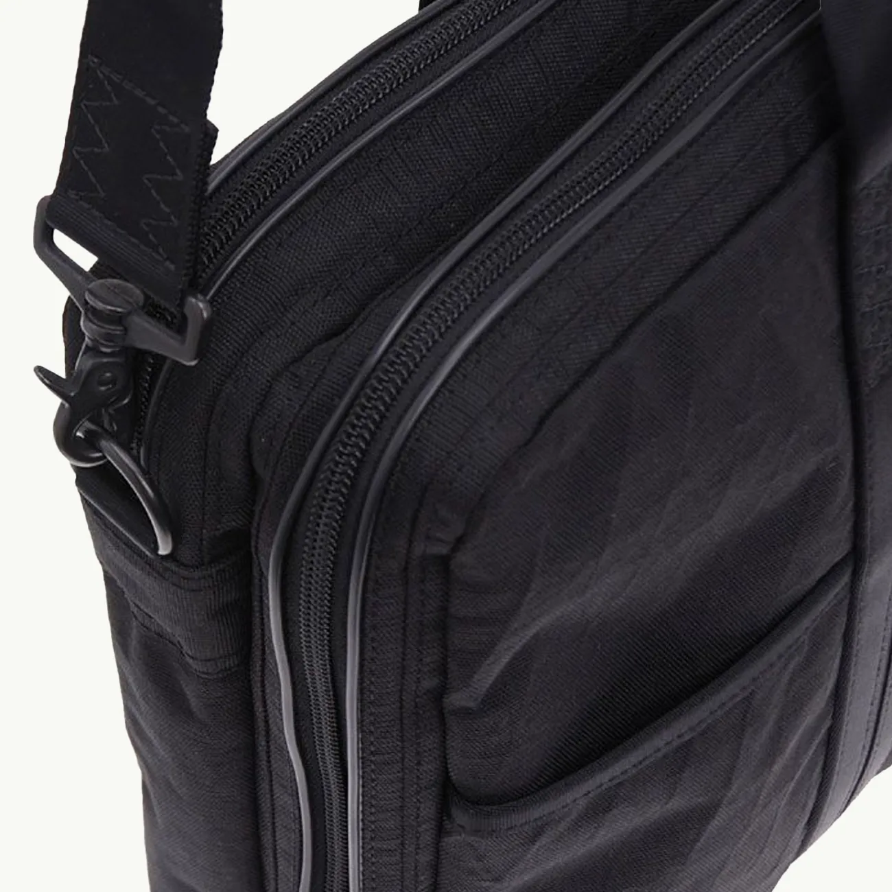 Hybrid 2 Way Briefcase - Black