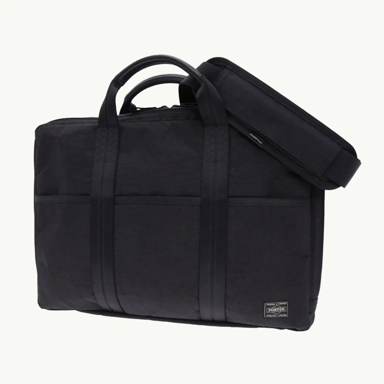 Hybrid 2 Way Briefcase - Black