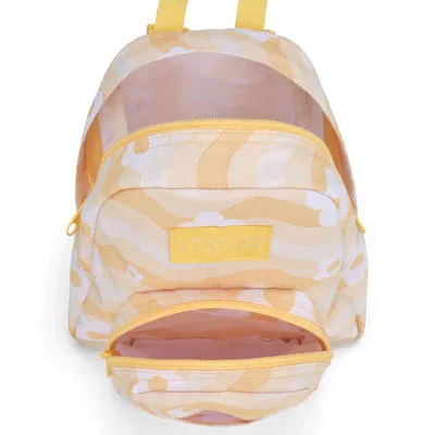 JanSport Half Pint Mini Backpack - Flower Power Yellow