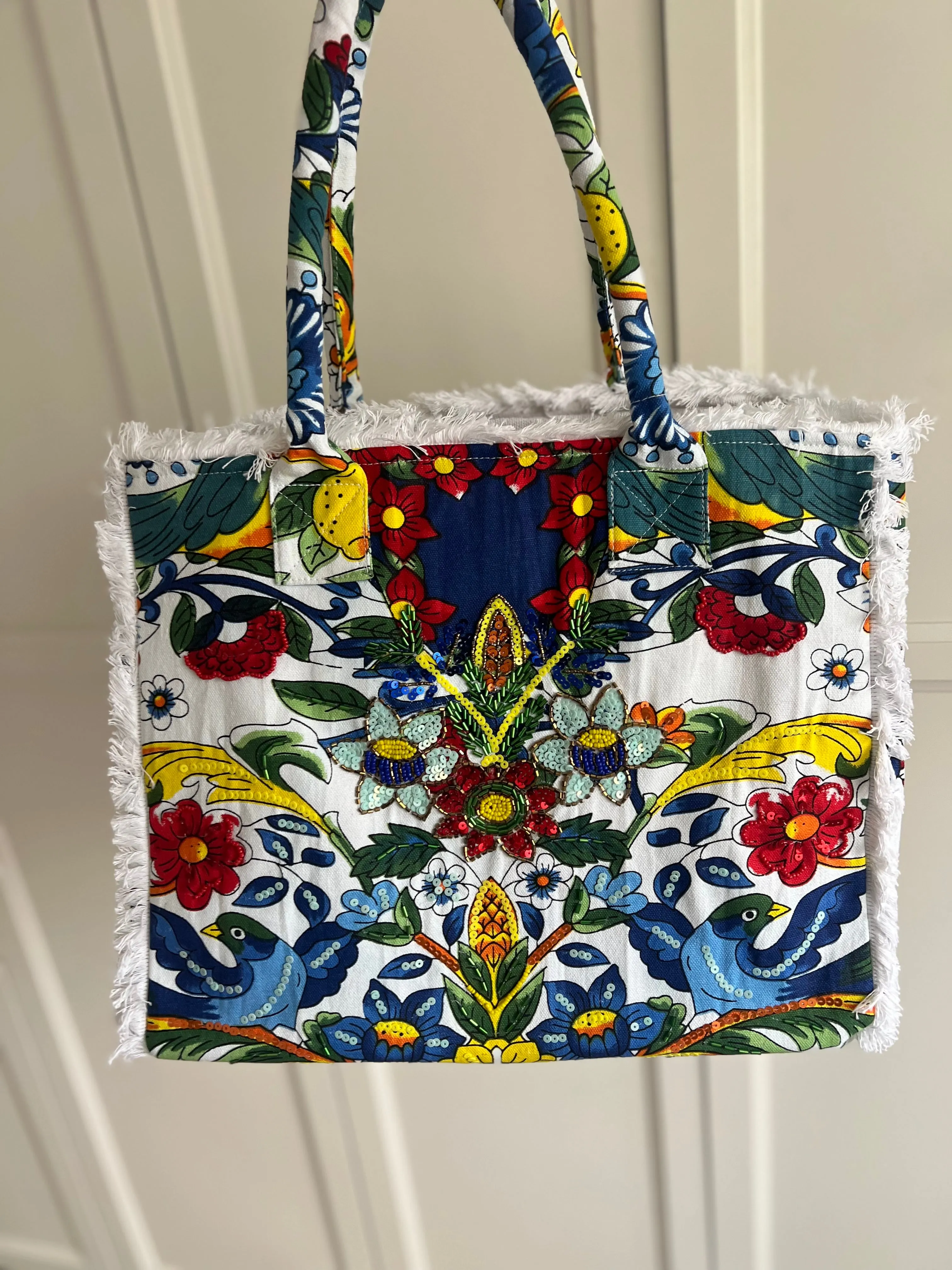 Large Sequinned Tote | Capri | New!