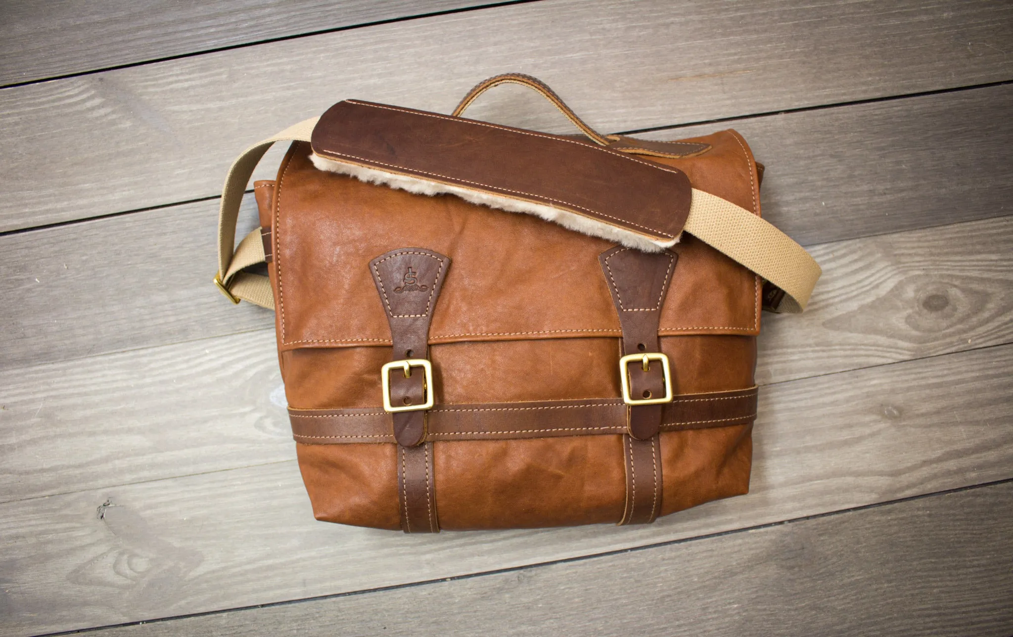 Leather Messenger Bag