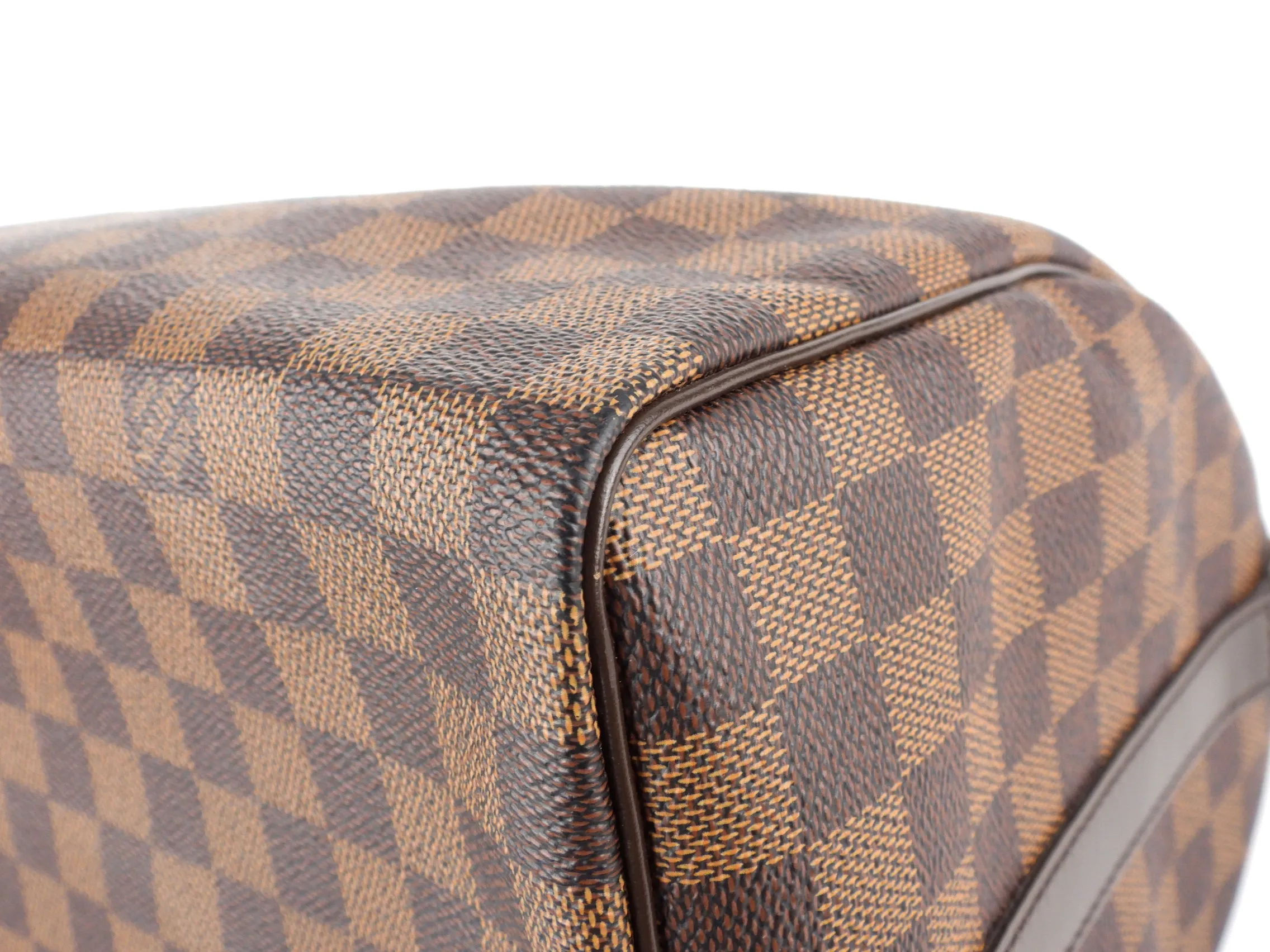 Louis Vuitton Brown Damier Ebene Coated Canvas Speedy 30 Bandouliere Two Way Boston Bag