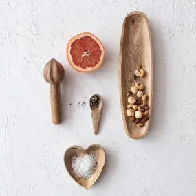 Mango Wood Heart Shaped Dish