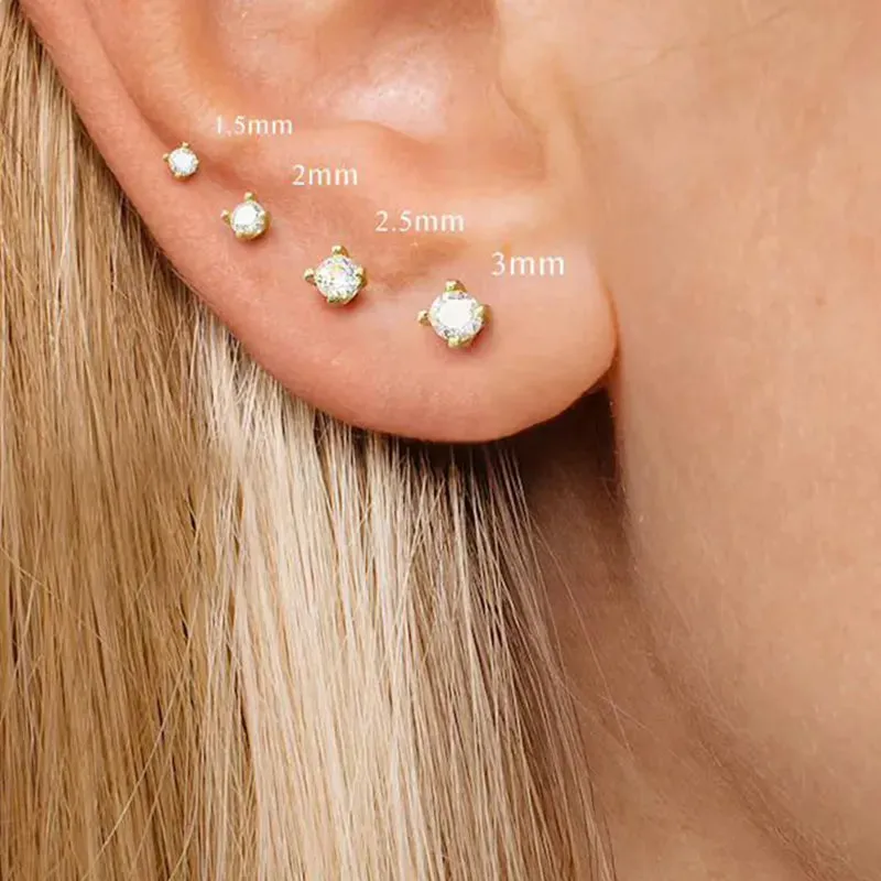 Minimal Diamond Flat Back Piercing (16G)