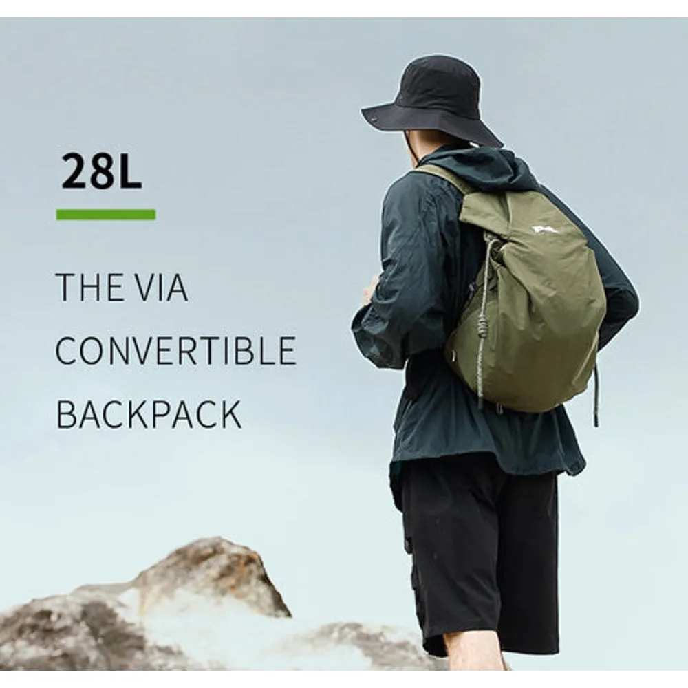 NIID NIID VIA CONVERTIBLE BACKPACK 9-28L-GRAPHITE