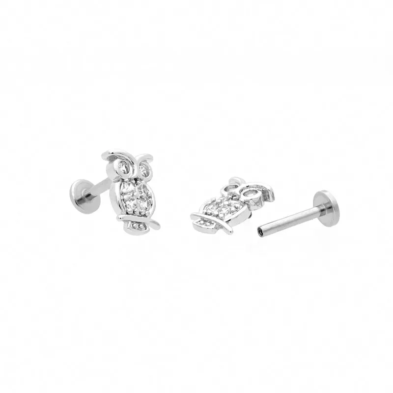 Owl Top Internally Threaded Flat Back Stud