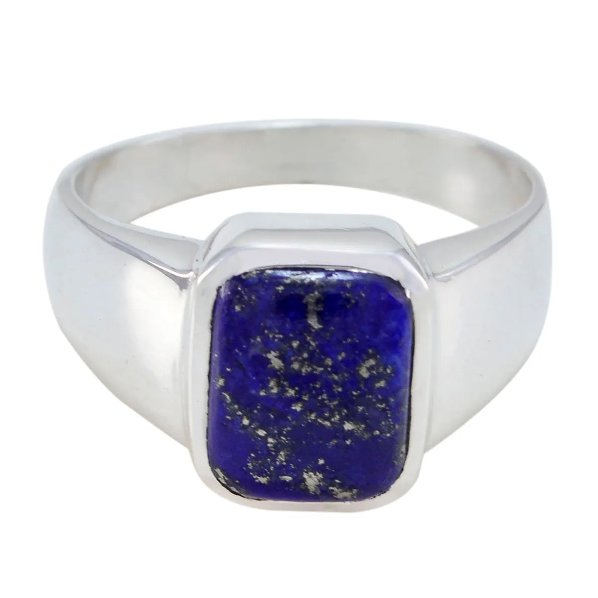 Pretty Gemstone Lapis Lazuli 925 Sterling Silver Ring Small Jewelry Boxes