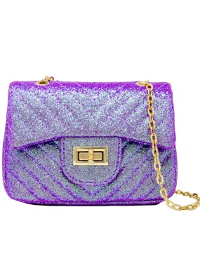 Purse - Purple Glitter