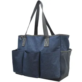 SALE ! Blue Crosshatch NGIL Large Utility Caddy Tote