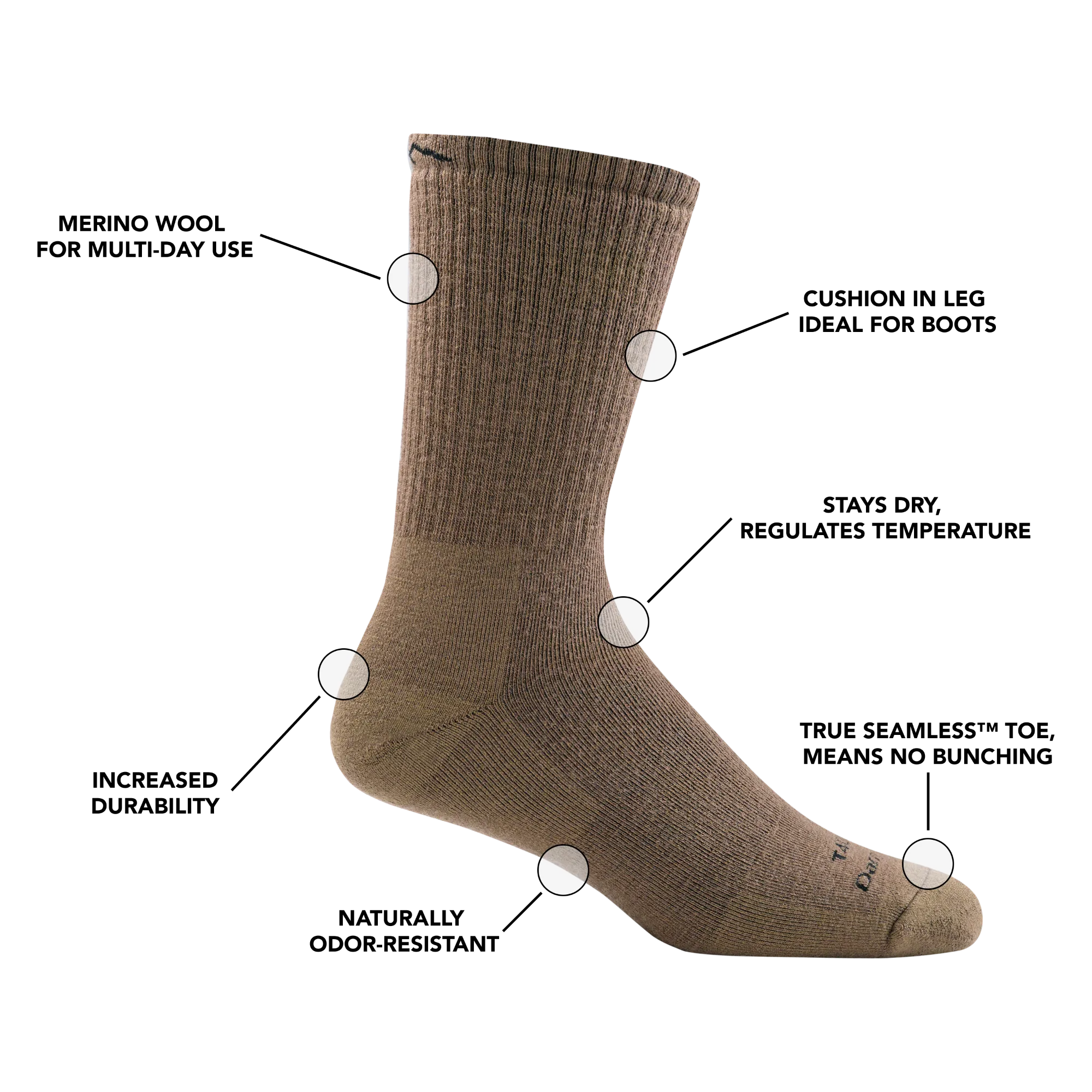 T4033 Boot Heavyweight Tactical Sock with Full Cushion