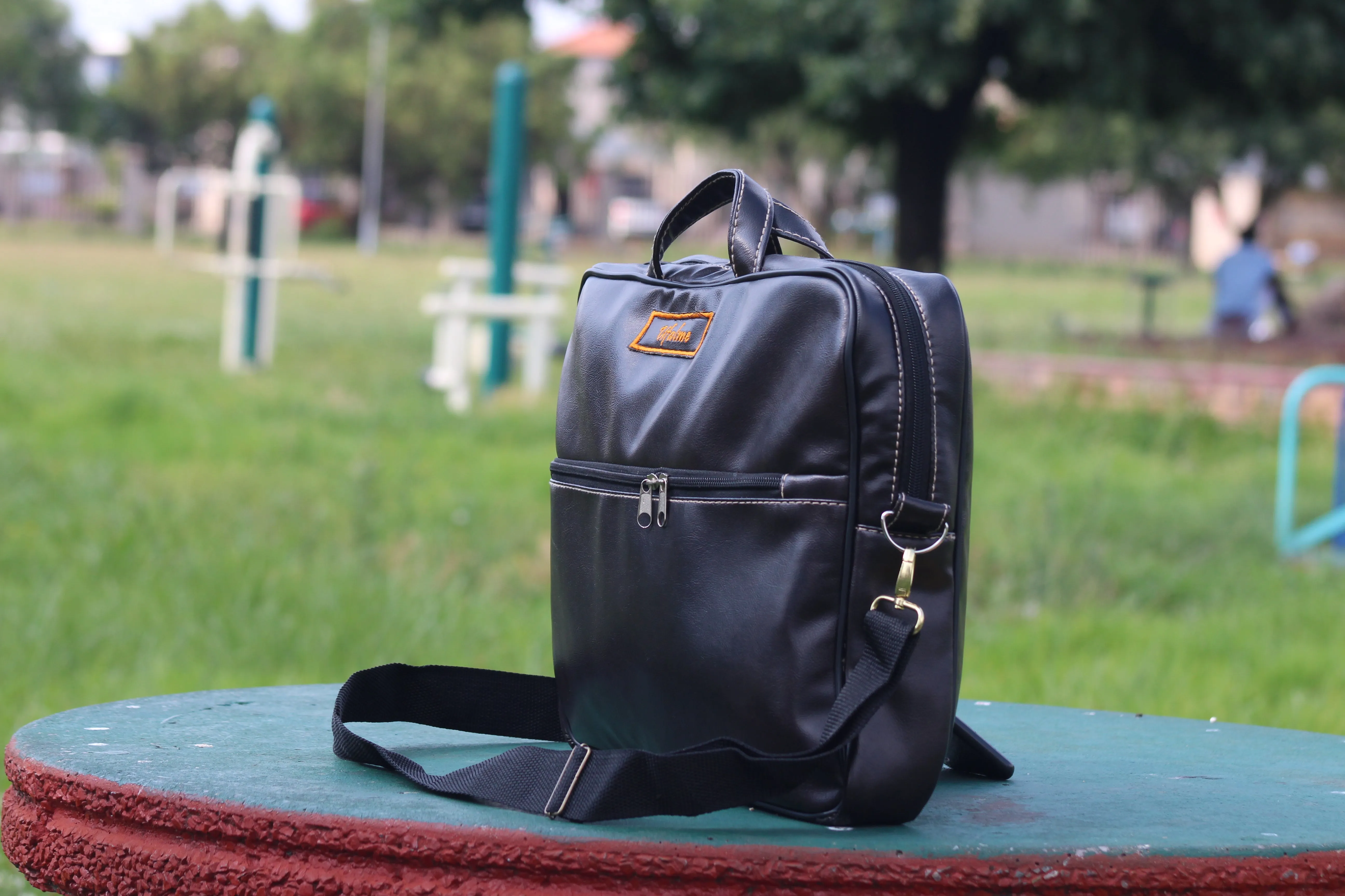 Umahambayedwa Leather Backpack - Black