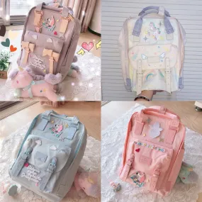 Unicorn Embroidery Backpack AD11774