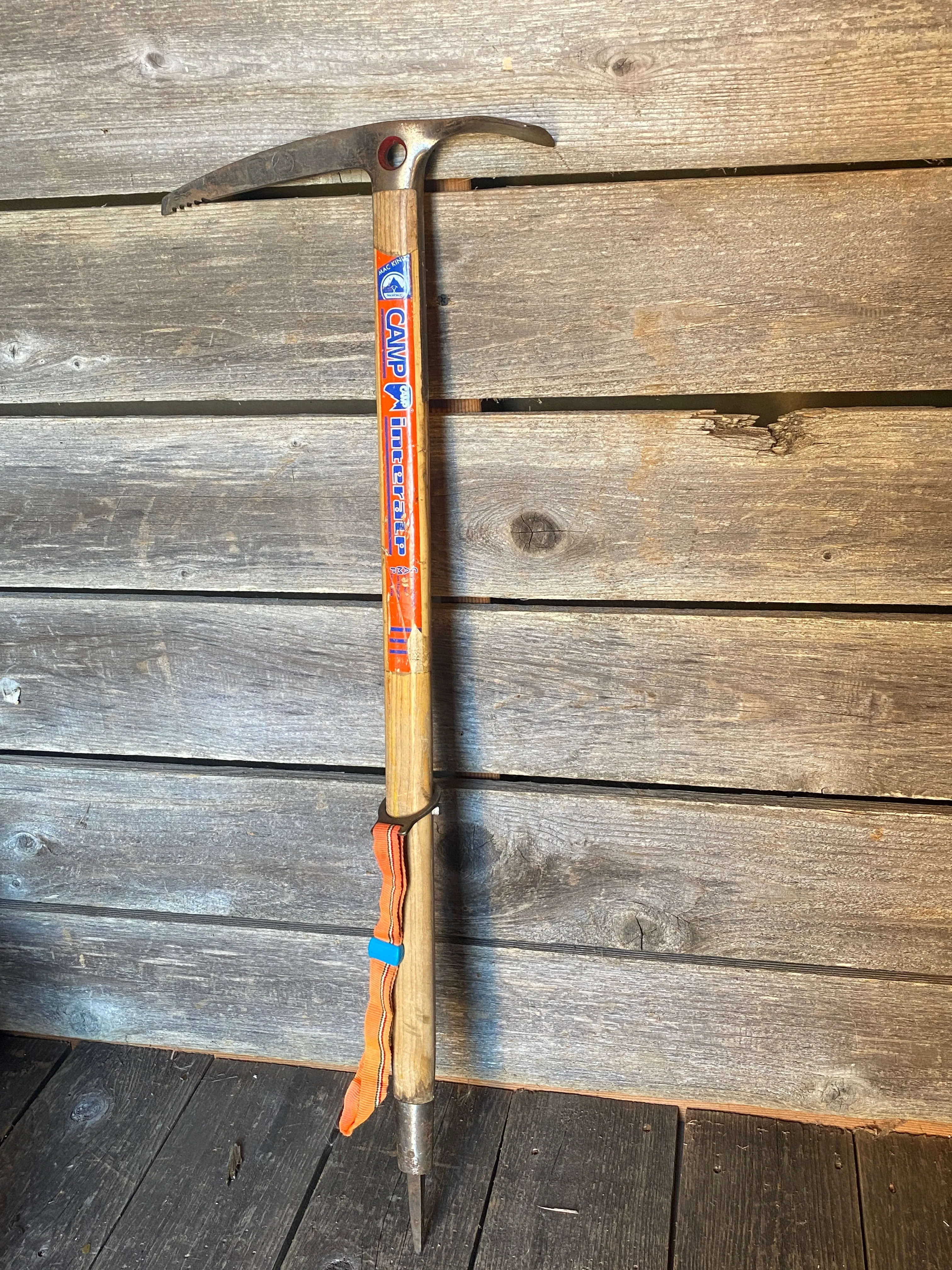 Vintage Italian Wooden Ice Axe - Camp Interalp