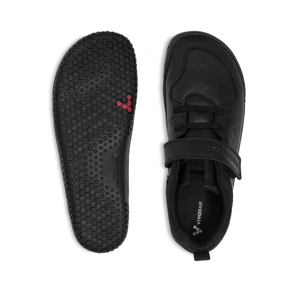 Vivobarefoot Primus Ludo School Juniors Obsidian