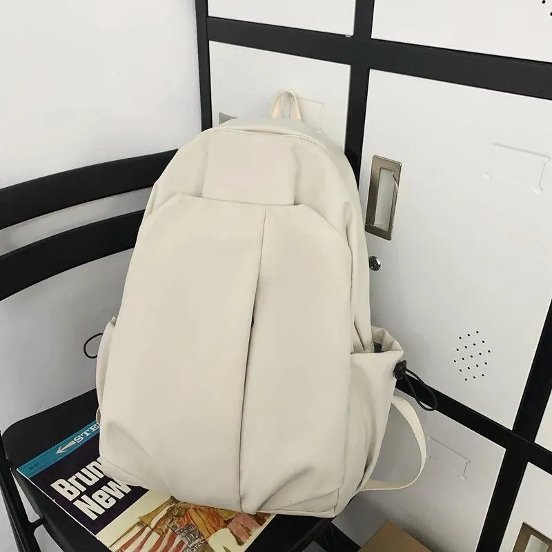 Waterproof Cool Backpack GE135: Fashion Solid Bookbag for High School