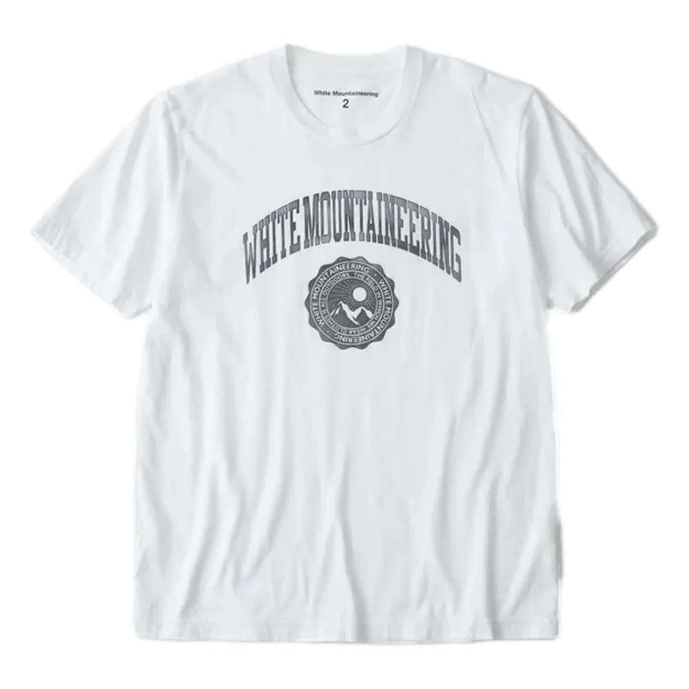 WHITE MOUNTAINEERING FLOCKY PRINT T-SHIRT-WHITE