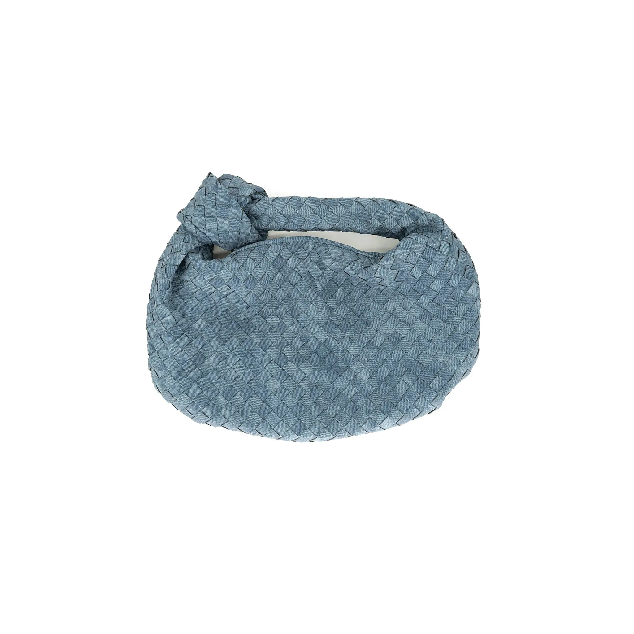 Woven Knot Denim Bag